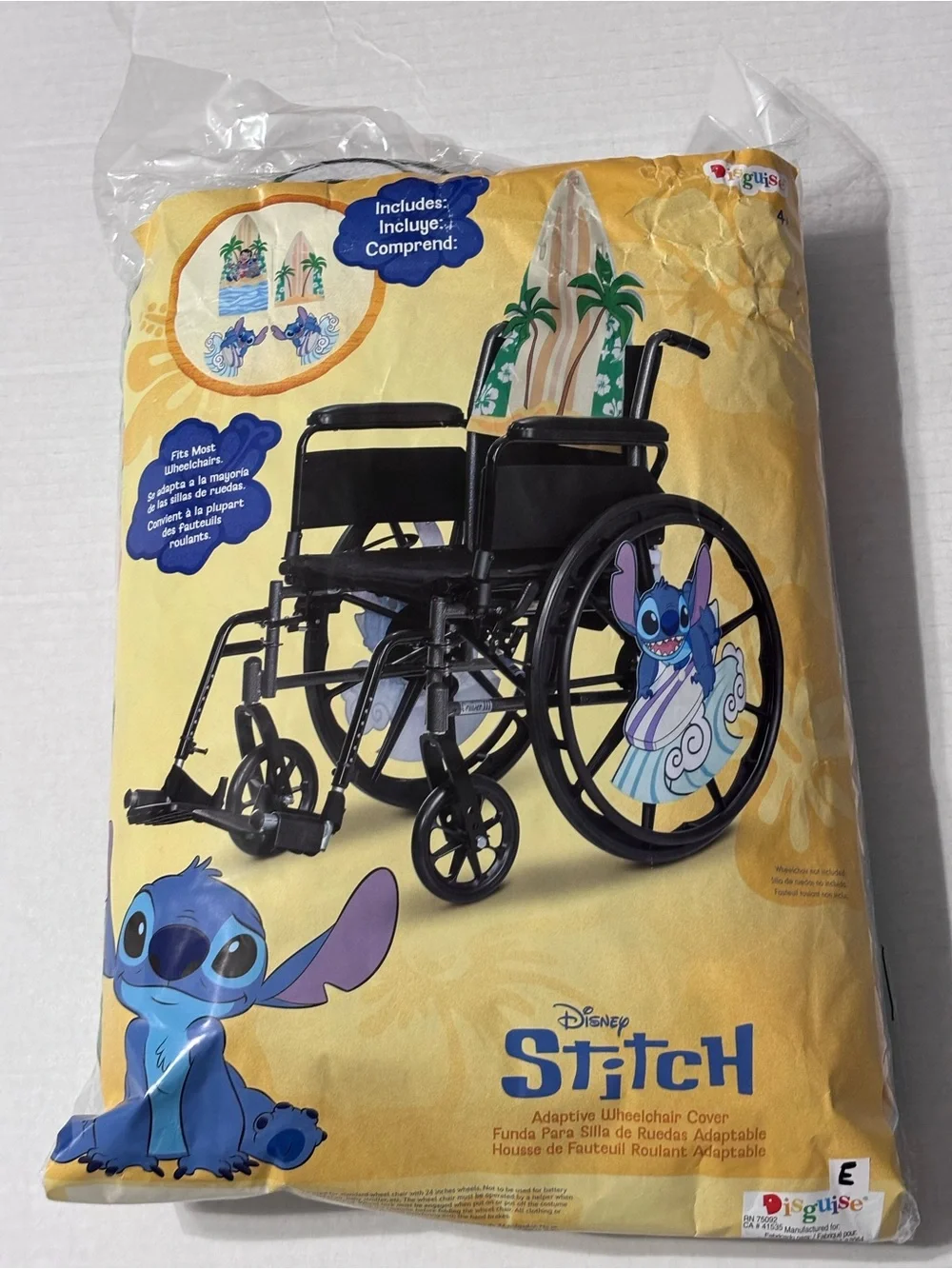 Disney Lilo & Stitch Wheelchair Cover Adaptive Costume Kit & Panels, One Size